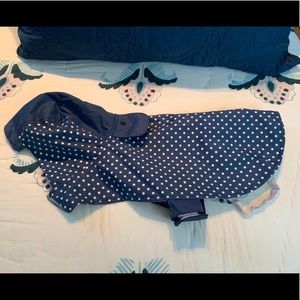 NWT Humane Society polka dot dog rain coat